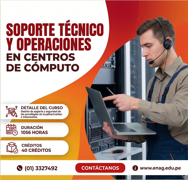SOPORTE TÉCNICO Y OPERACIONES EN CENTROS DE CÓMPUTO